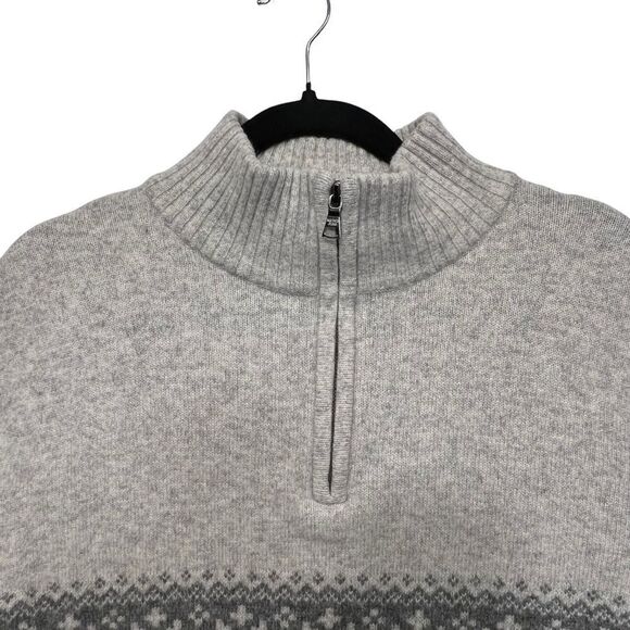 Nautica Men’s Wool-blend Fair Isle Quarter Zip Sweater xxl Christmas sweater - Picture 9 of 16
